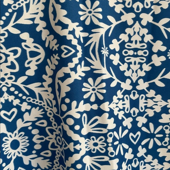 Seraphine Blue and White Maternity One-Piece Swimsuit - Picture 10 of 10